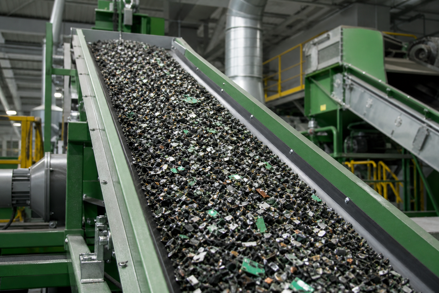 Industrial e-waste recycling machinery and processing equipment